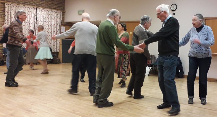 Dancers at St Albans Abbey Folk Dance Club